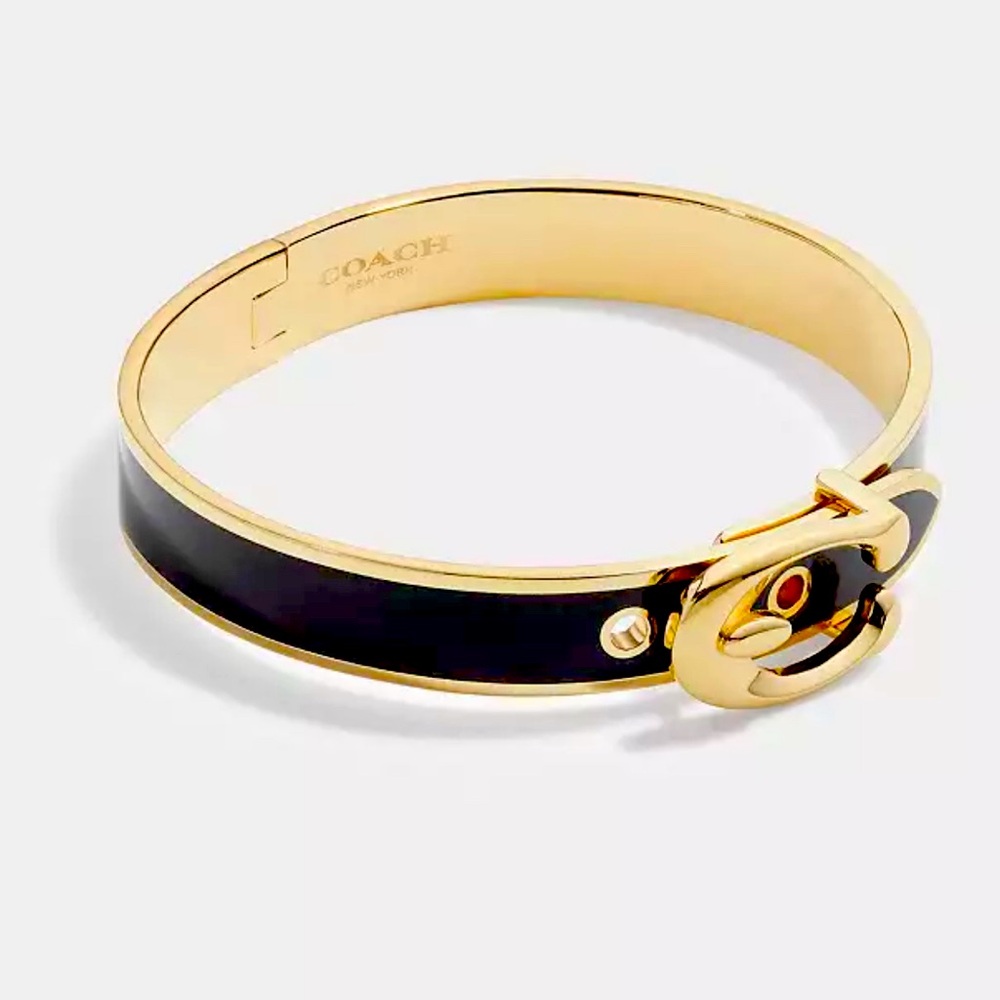 COACH hinged buckle bangle NWT